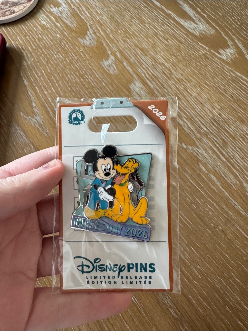 Disney Mickey Mouse and Pluto Nurses Day 2026 Pin - Limited Release